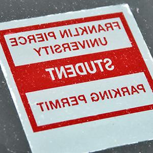 parking permit sticker